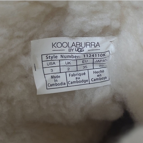 Koolaburra by UGG Child K Michon Short Boot Tearose Size 3 US - Picture 9 of 11